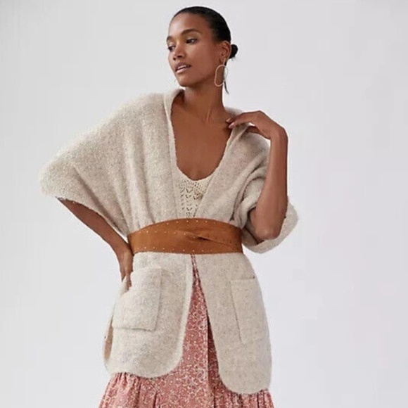 NWT Anthropologie Boucle Cozy Knit Cardigan One Size - Picture 1 of 10